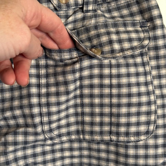 Aeropostale Skort Blue Plaid Front Pockets Cotton size 14 - Picture 4 of 5